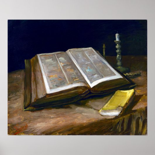 Vincent van Gogh Still Life with Bible Poster (Voorkant)