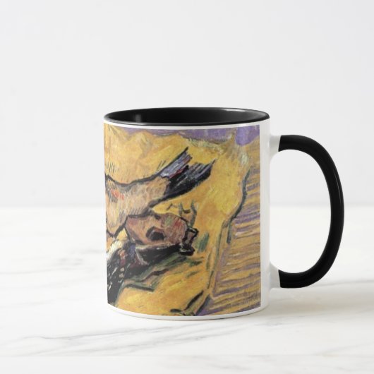 Vincent Van Gogh - Stilleven Bloaters Fine Art Mok (Rechts)