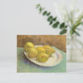 Vincent van Gogh - Stilleven citroenen op een Bord Briefkaart (Staand voorkant)