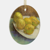 Vincent van Gogh - Stilleven citroenen op een bord Keramisch Ornament (Rechts)