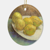 Vincent van Gogh - Stilleven citroenen op een bord Keramisch Ornament (Links)