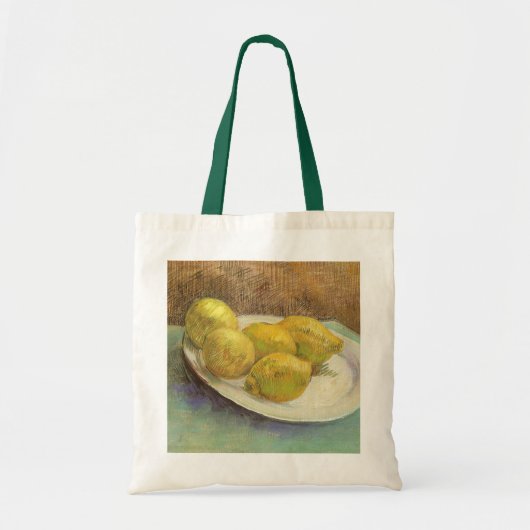 Vincent van Gogh - Stilleven citroenen op een Bord Tote Bag (Voorkant)