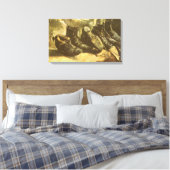 Vincent van Gogh - Stilleven drie paar schoenen Canvas Afdruk (Insitu (Slaapkamer))