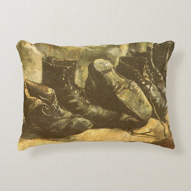 Vincent van Gogh - Stilleven drie paar schoenen Decoratief Kussen (Voorkant)