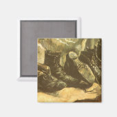 Vincent van Gogh - Stilleven drie paar schoenen Magneet (Voorkant / Achterkant)