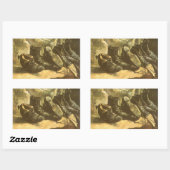 Vincent van Gogh - Stilleven drie paar schoenen Rechthoekige Sticker (Vel)