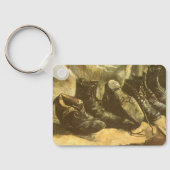 Vincent van Gogh - Stilleven drie paar schoenen Sleutelhanger (Achterkant)