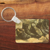 Vincent van Gogh - Stilleven drie paar schoenen Sleutelhanger (Achterkant)