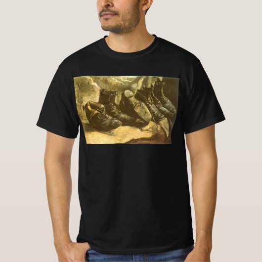 Vincent van Gogh - Stilleven Drie Paar Schoenen T-shirt (Voorkant)