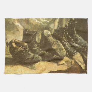 Vincent van Gogh - Stilleven drie paar schoenen Theedoek