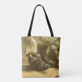 Vincent van Gogh - Stilleven drie paar schoenen Tote Bag (Achterkant)