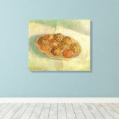 Vincent van Gogh - Stilleven mand met appels Canvas Afdruk (Insitu (Houten vloer))