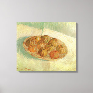 Vincent van Gogh - Stilleven mand met appels Canvas Afdruk