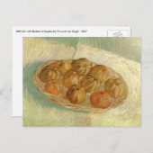 Vincent van Gogh - Stilleven mand van appels Briefkaart (Voorkant / Achterkant)