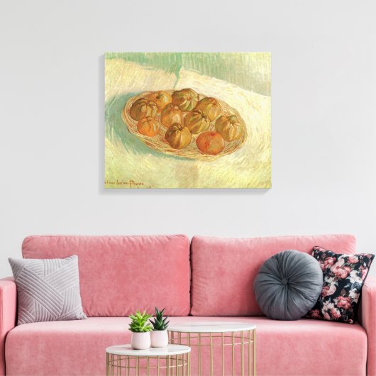 Vincent van Gogh - Stilleven mand van appels Canvas Afdruk (Insitu (Woonkamer))