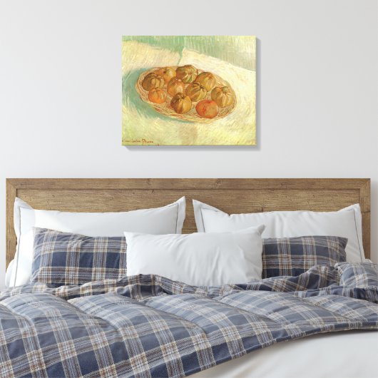 Vincent van Gogh - Stilleven mand van appels Canvas Afdruk (Insitu (Slaapkamer))