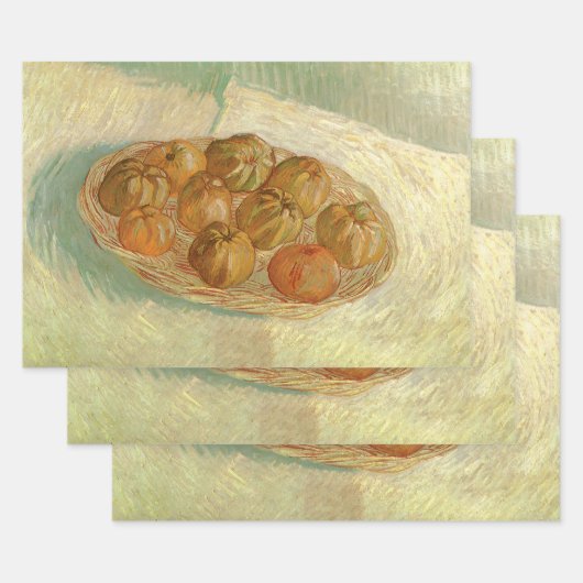Vincent van Gogh - Stilleven mand van appels Inpakpapier Vel (Set)