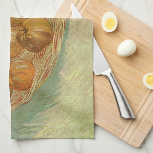 Vincent van Gogh - Stilleven mand van appels Theedoek (Quarter Fold)