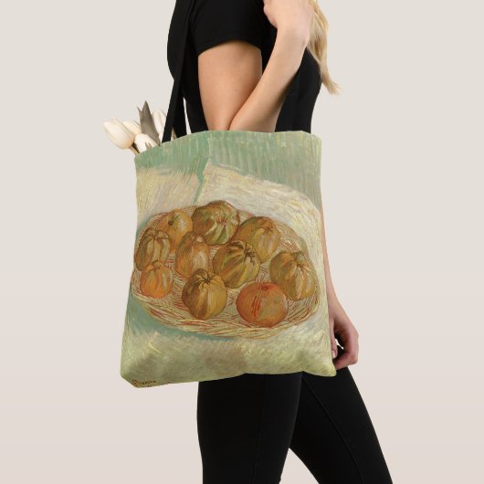 Vincent van Gogh - Stilleven mand van appels Tote Bag (Dichtbij)