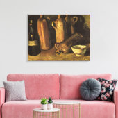 Vincent van Gogh - Stilleven met 4 stenen flessen Canvas Afdruk (Insitu (Woonkamer))