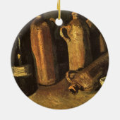 Vincent van Gogh - Stilleven met 4 stenen flessen Keramisch Ornament (Achterkant)