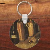 Vincent van Gogh - Stilleven met 4 stenen flessen Sleutelhanger (Voorkant)