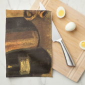 Vincent van Gogh - Stilleven met 4 stenen flessen Theedoek (Quarter Fold)