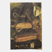 Vincent van Gogh - Stilleven met 4 stenen flessen Theedoek (Verticaal)