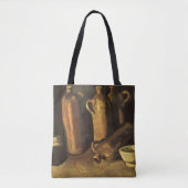 Vincent van Gogh - Stilleven met 4 stenen flessen Tote Bag (Voorkant)