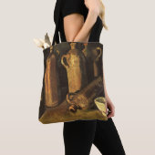Vincent van Gogh - Stilleven met 4 stenen flessen Tote Bag (Dichtbij)