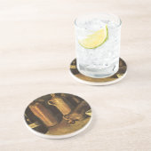 Vincent van Gogh - Stilleven met 4 stenen flessen Zandsteen Onderzetter (Zijkant)