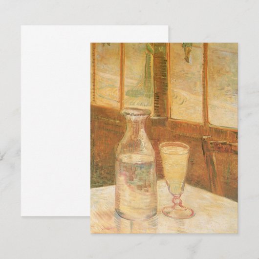 Vincent van Gogh - Stilleven met absint (Voorkant / Achterkant)