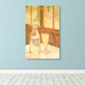 Vincent van Gogh - Stilleven met absint Canvas Afdruk (Insitu (Houten vloer))