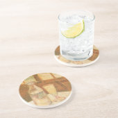 Vincent van Gogh - Stilleven met absint Zandsteen Onderzetter (Zijkant)