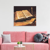 Vincent Van Gogh - Stilleven met Bijbel Canvas Afdruk (Insitu (Woonkamer))
