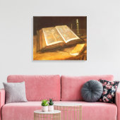 Vincent van Gogh - Stilleven met Bijbel Canvas Afdruk (Insitu (Woonkamer))