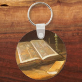Vincent van Gogh - Stilleven met Bijbel Sleutelhanger (Voorkant)