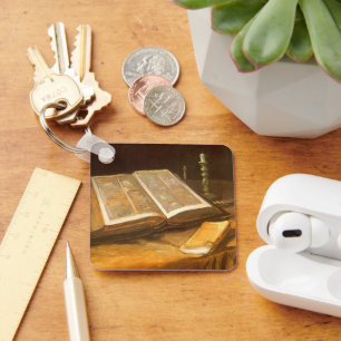 Vincent van Gogh - Stilleven met Bijbel Sleutelhanger