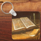 Vincent van Gogh - Stilleven met Bijbel Sleutelhanger (Voorkant)
