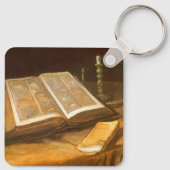 Vincent van Gogh - Stilleven met Bijbel Sleutelhanger (Achterkant)