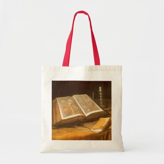 Vincent van Gogh - Stilleven met Bijbel Tote Bag (Voorkant)