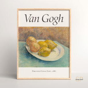 Vincent van Gogh Stilleven met citroenen op een Bo Poster