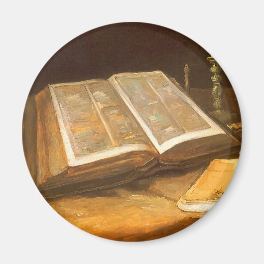 Vincent van Gogh - Stilleven met de Bijbel Magneet (Voorkant)
