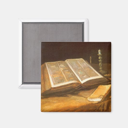 Vincent van Gogh - Stilleven met de Bijbel Magneet (Voorkant / Achterkant)