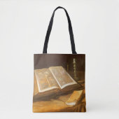 Vincent van Gogh - Stilleven met de Bijbel Tote Bag (Voorkant)