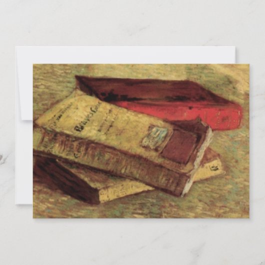 Vincent van Gogh - Stilleven met drie boeken Kaart (Voorkant)