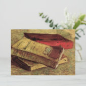 Vincent van Gogh - Stilleven met drie boeken Kaart (Staand voorkant)