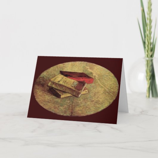 Vincent van Gogh - Stilleven met drie boeken Kaart (Voorkant)
