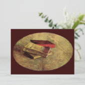 Vincent van Gogh - Stilleven met drie boeken Kaart (Staand voorkant)