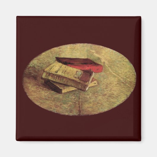 Vincent van Gogh - Stilleven met drie boeken Magneet (Voorkant)